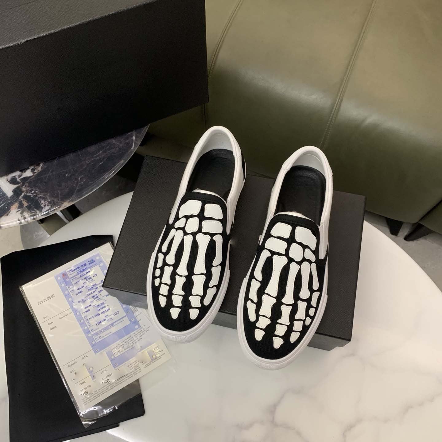 Damen Sneaker Slip-On Weiche Sohle Rutschfest