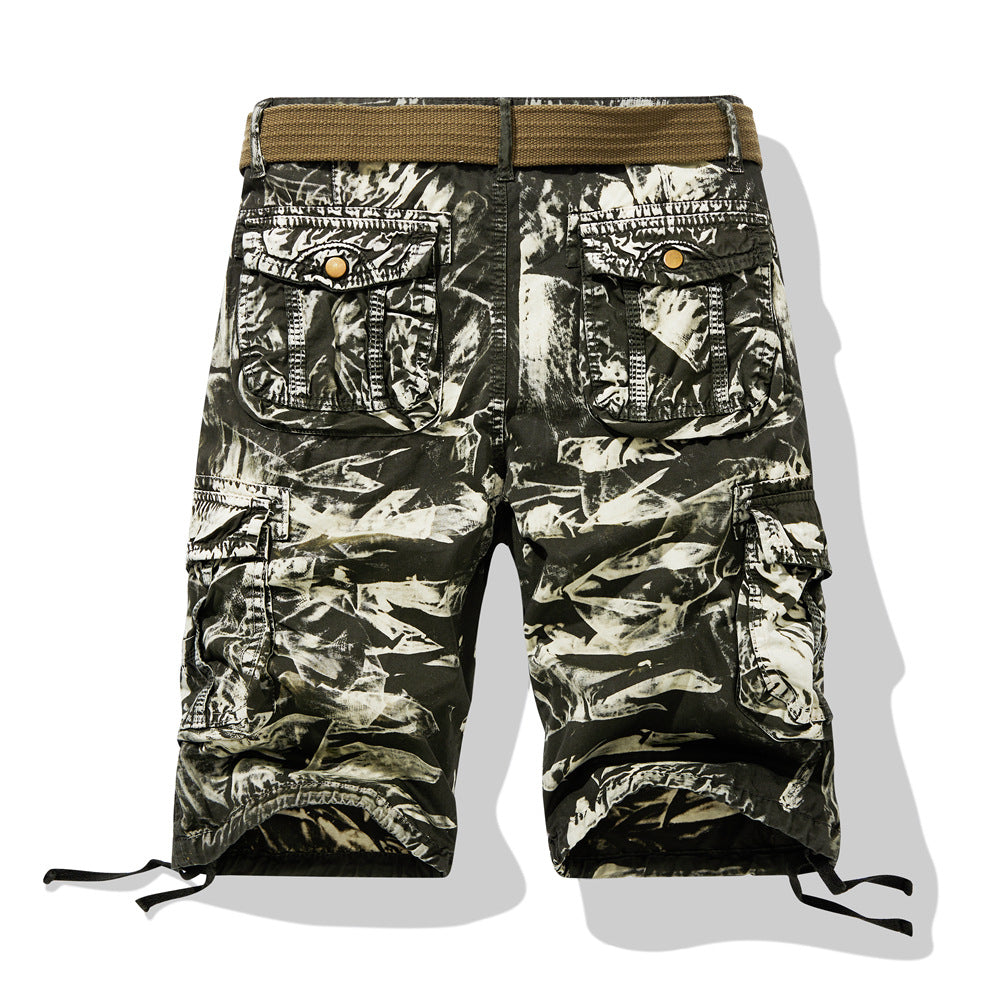 Herren Cargo Shorts Elastisch Bequem Mit Vielen Taschen