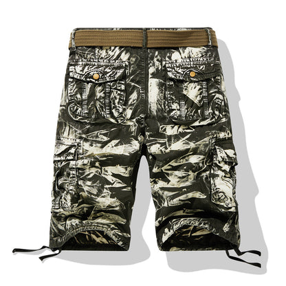 Herren Cargo Shorts Elastisch Bequem Mit Vielen Taschen