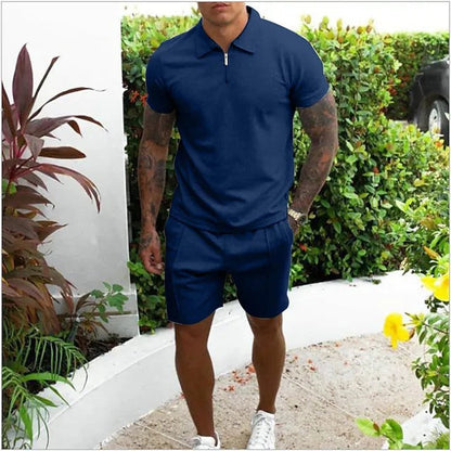 Herren Polo Set Modern Schnitt Funktionskragen