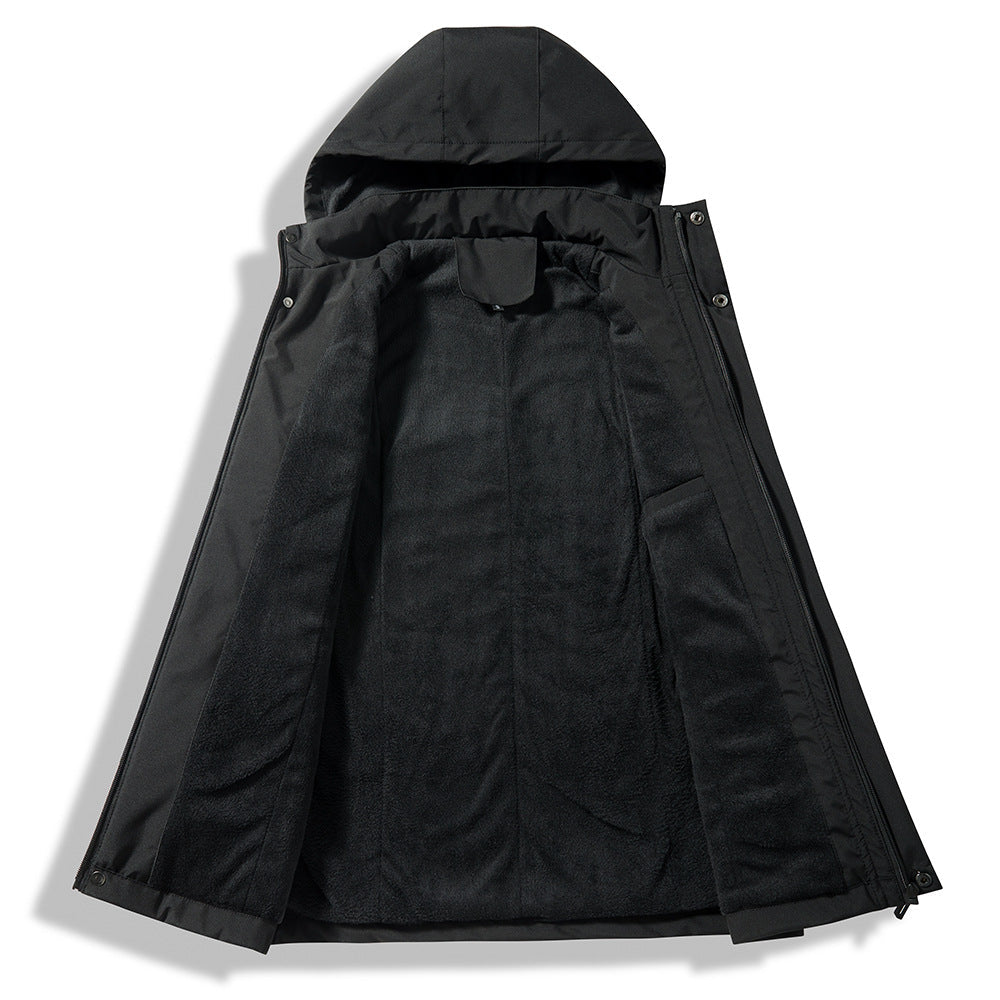 Herren Outdoor-Jacke Warm Isoliert Wasserdicht
