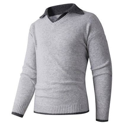 Herren V-Pullover Eleganter Style Hochwertig