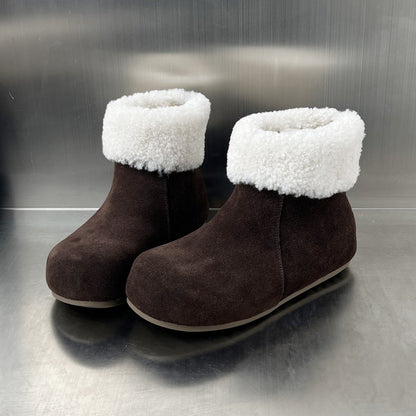 Damen Fleece-Stiefel Weich Warm Rutschfest Winterstiefel - BerlinGlamour