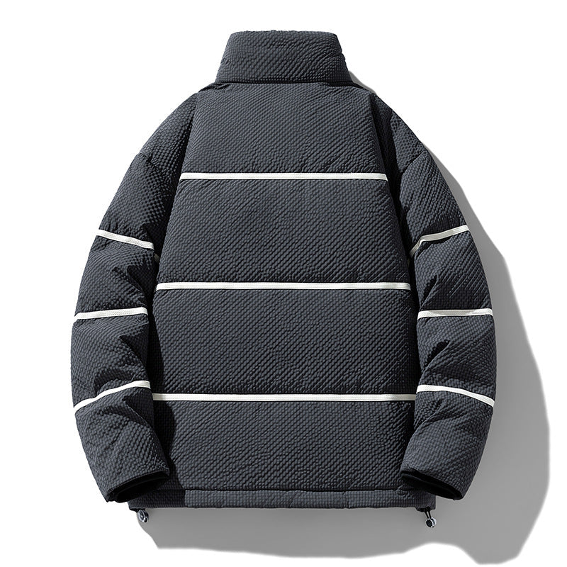 Herren Steppjacke Reflektierend Elegant Winter