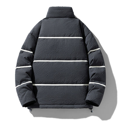 Herren Steppjacke Reflektierend Elegant Winter