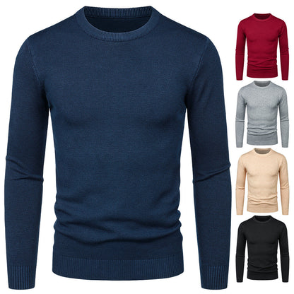 Herren Pullover Weich Rundhals Modern