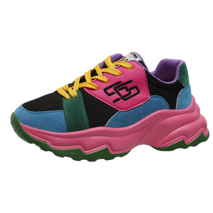 Damen Sneaker Sportlich Komfortabel Farbenfroh