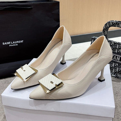 Damen Pumps Elegante High Heels mit Schmuckdetail - BerlinGlamour