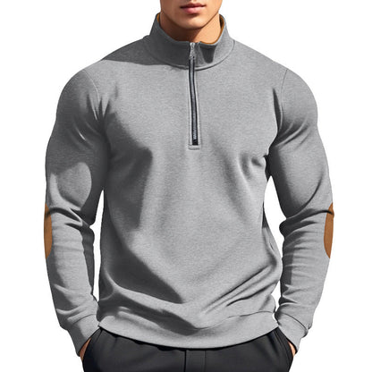 Herren Pullover Funktional Reißverschluss Kragen Hoch - BerlinGlamour