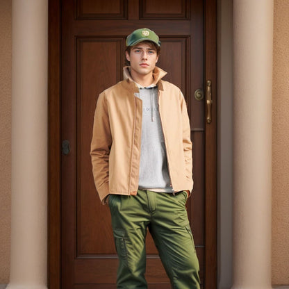 Herren Übergangsjacke Lässig Modern Slimfit