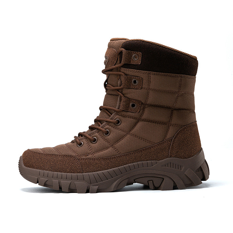 Herren Winterstiefel Militärstil Isoliert Rutschfest