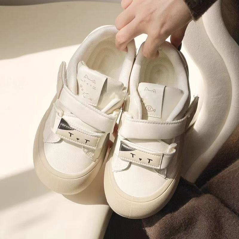 Damen Sneaker Sportlich Bequem Klettverschluss