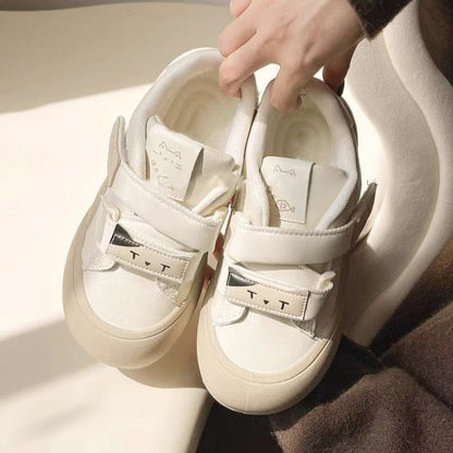 Damen Sneaker Sportlich Bequem Klettverschluss