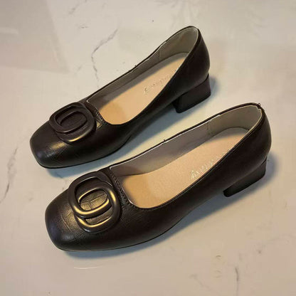 Damen Pumps Elegante Schnalle mit Dekoration Damen Schuhe