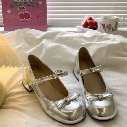Damen Ballerinas Elegant Komfortabel Riemchen Schuhe