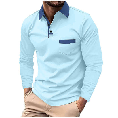 Herren Polo Hemd Langarm Modern Berlin