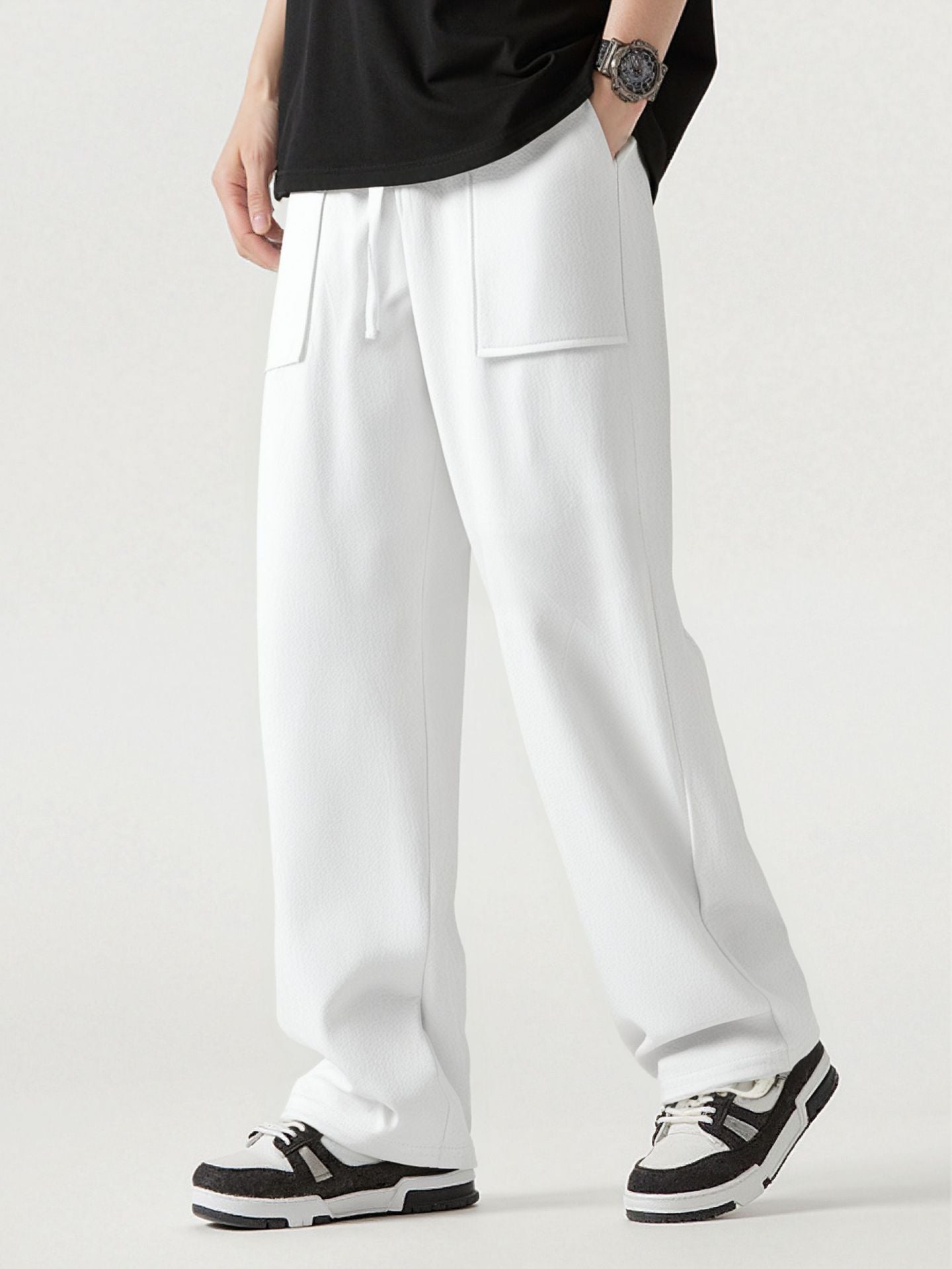 Herren Cargo-Hose Bequem mit Taschen Elastisch