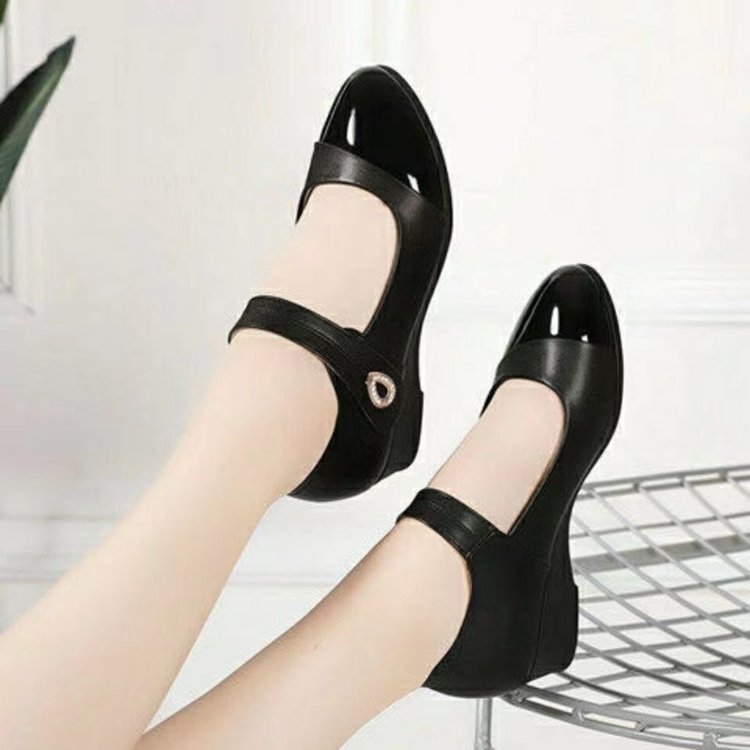 Damen Ballerinas Elegante Schuhspitze Mit Riemen