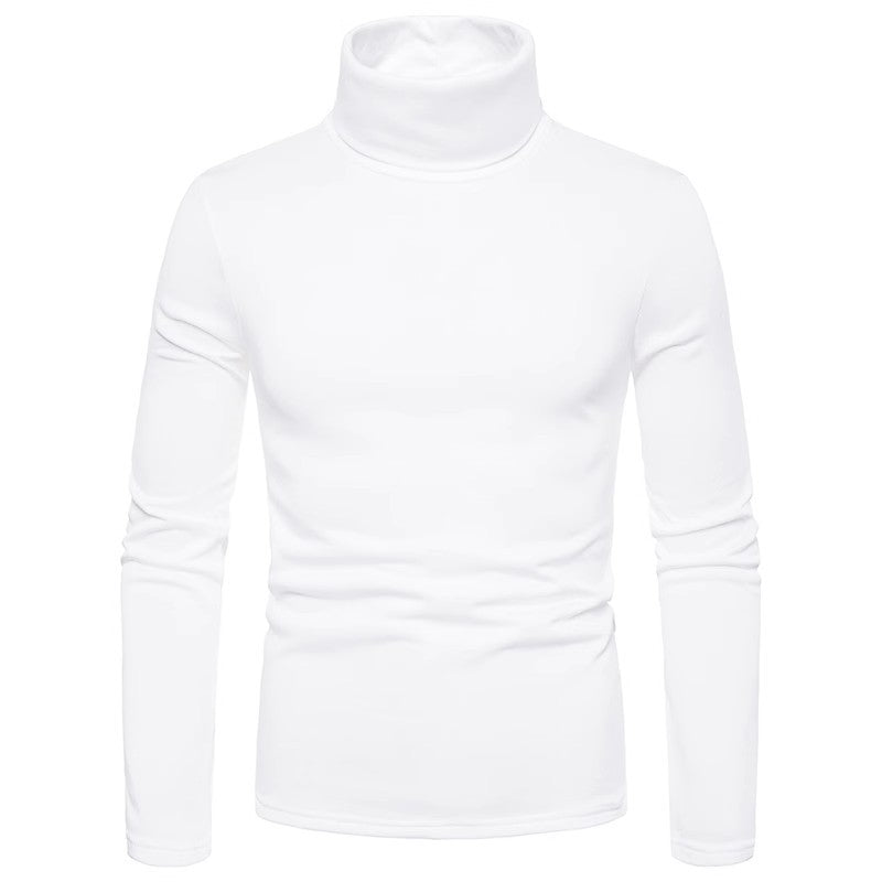 Herren Rollkragenpullover Modern Baumwollmix Slim Fit