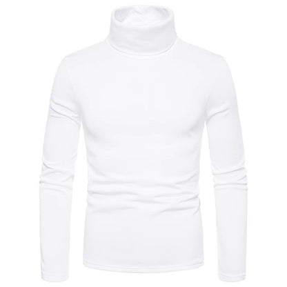 Herren Rollkragenpullover Modern Baumwollmix Slim Fit