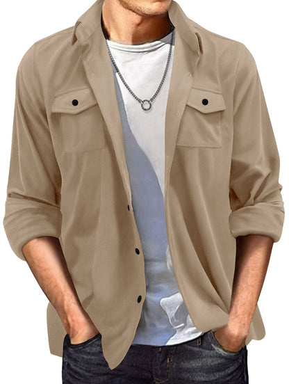 Herren Hemd mit Brusttasche Moderner Schnitt