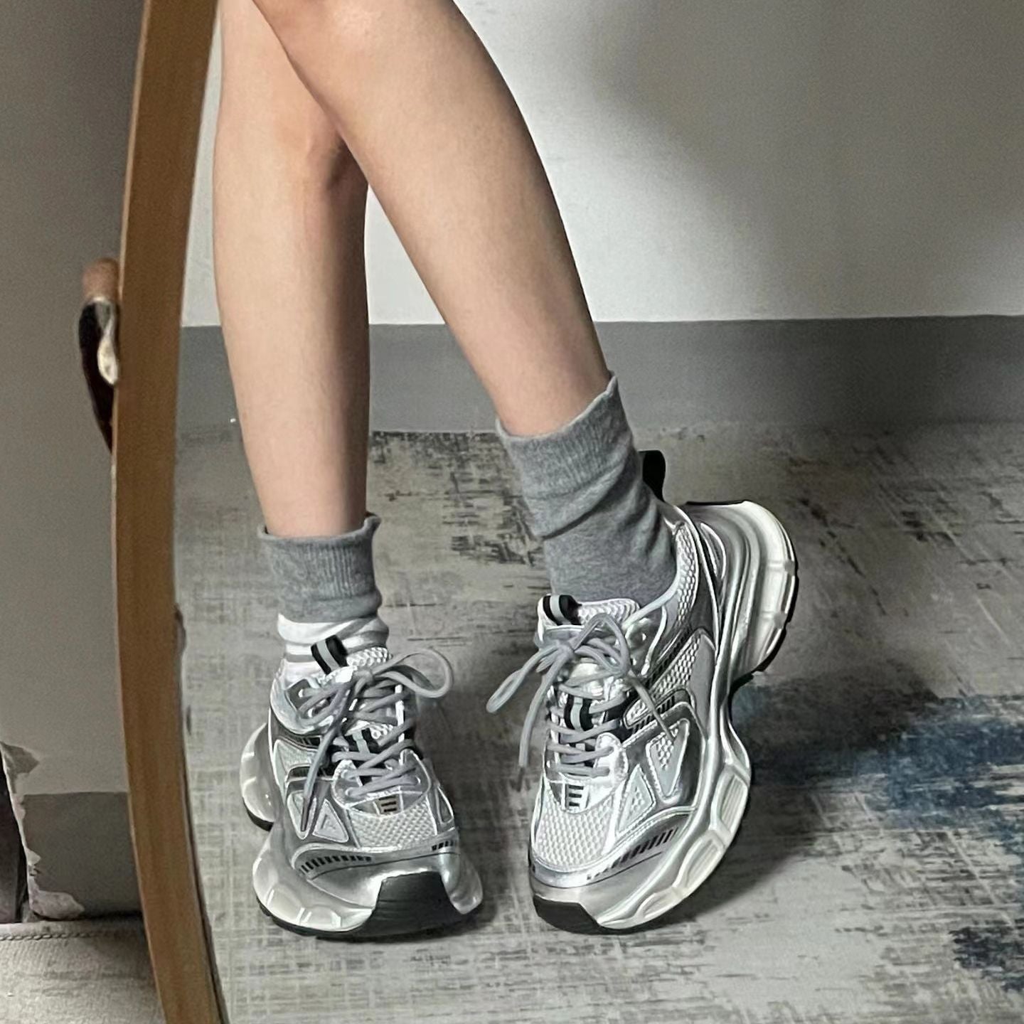 Damen Sneaker Sportlich Bequem Mit Stoßdämpfung