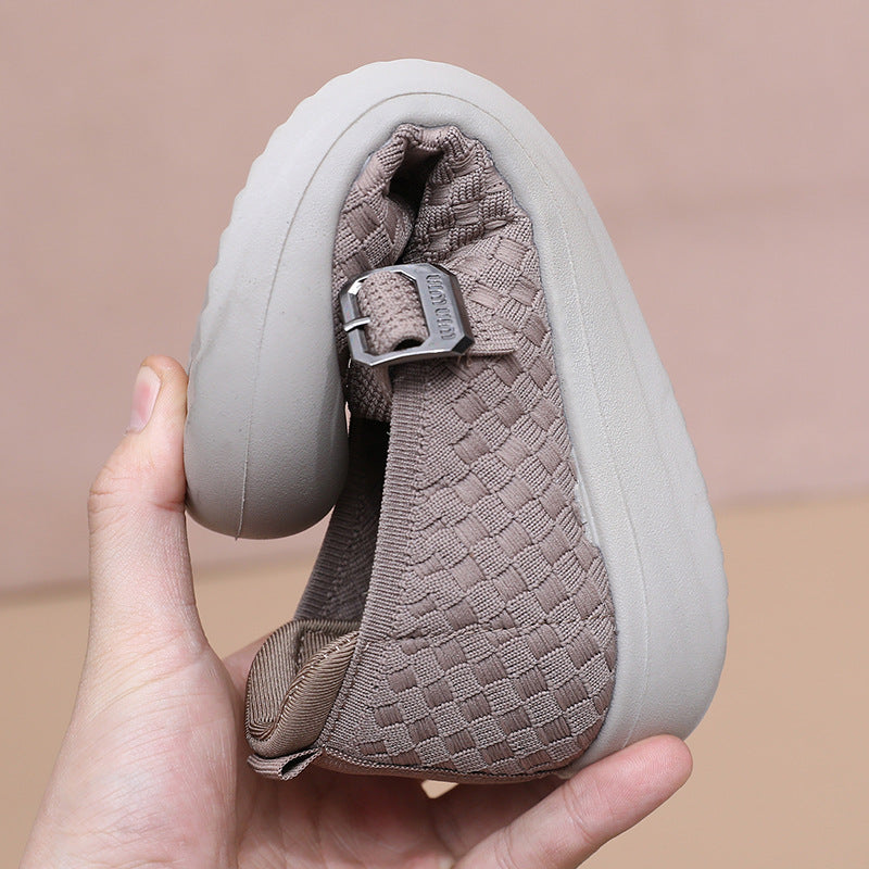 Damen Freizeitschuhe Bequem Atmungsaktiv Verstellbar