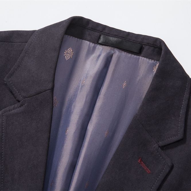 Herren Sakko Modern Weich Mikrofaser Slim Fit