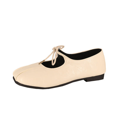 Damen Ballerinas Elegante Schleifen Wildleder