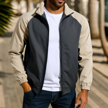 Herren Windjacke atmungsaktiv Sportlich Wasserdicht