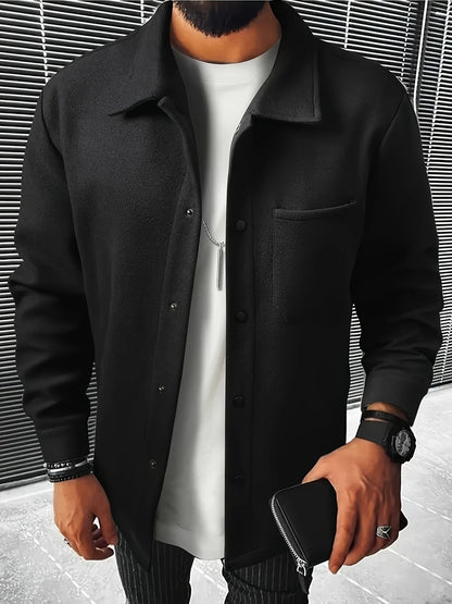 Herren Flanelljacke Lässig Stilvoll Warm