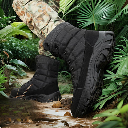 Herren Winterstiefel Militärstil Isoliert Rutschfest
