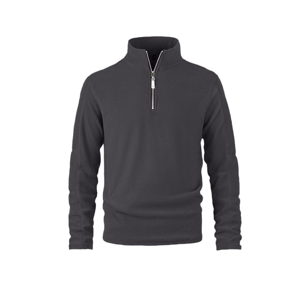 Herren Fleece-Pullover Warm Halb-Reißverschluss