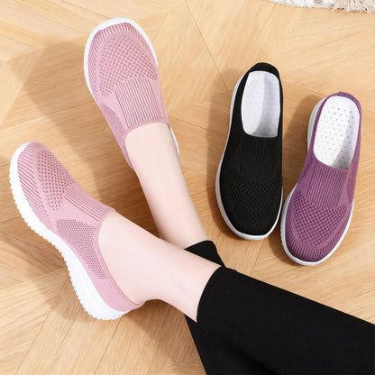 Damen Freizeitschuhe Bequem Atmungsaktiv Slip-On Sneaker