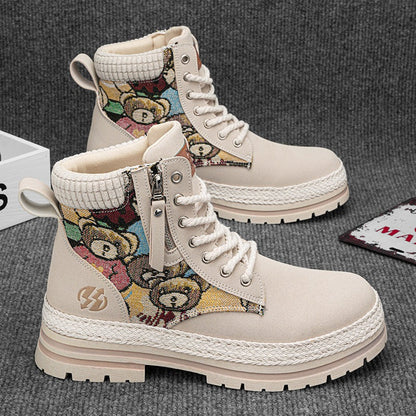 Damen Stiefel Komfortabel Modisch Einzigartig Heidi Style