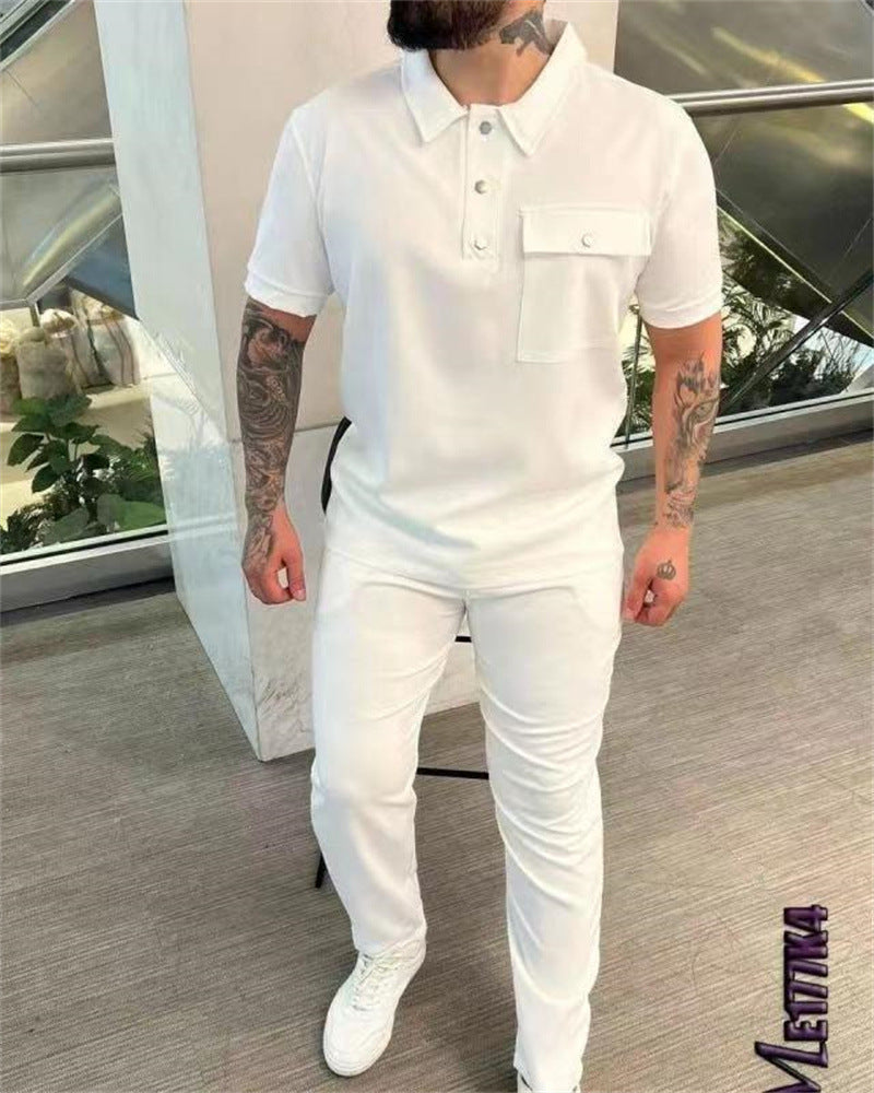 Herren Polo Set Modern mit Hose Berlin Style