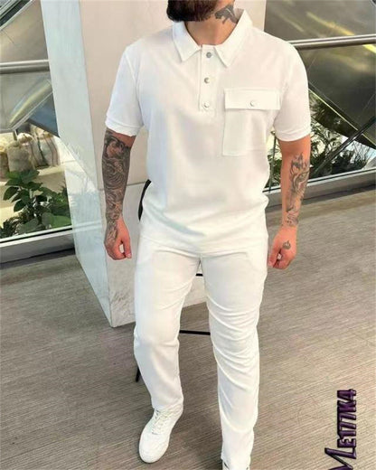 Herren Polo Set Modern mit Hose Berlin Style