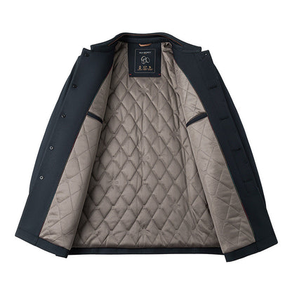 Herren Regenjacke Wasserdicht mit Innen-Taschen Modern
