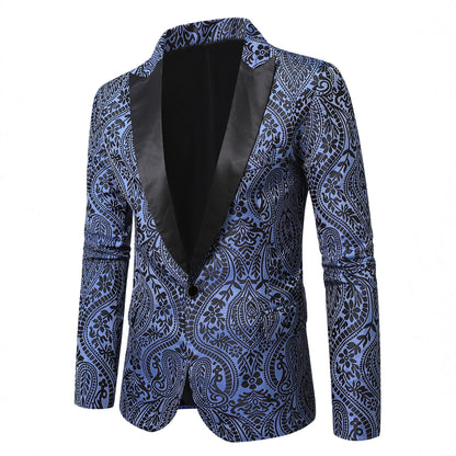Herren Blazer Paisley Muster Elegant Modern