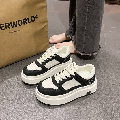 Damen Plateau Sneaker Bequem Atmungsaktiv Komfortabel
