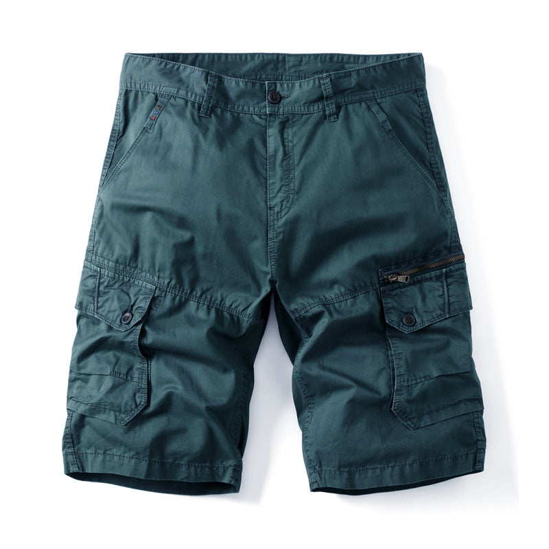 Herren Cargo Shorts Bequem Mit Seitentaschen Verstellbar
