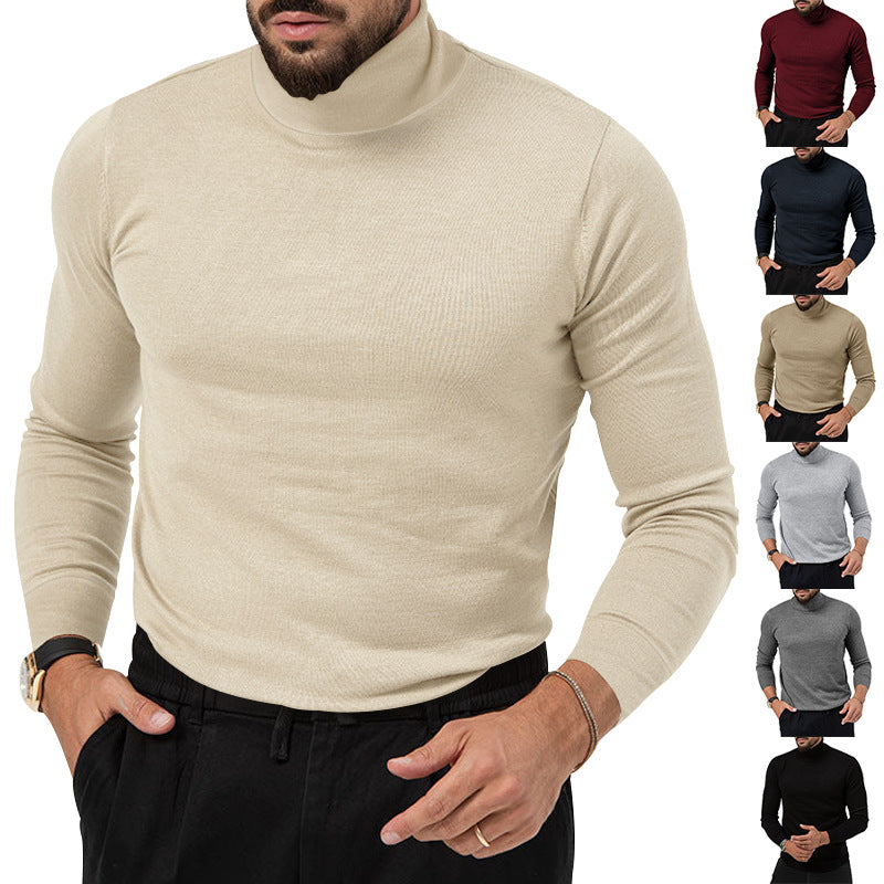 Herren Rollkragenpullover Weich Baumwolle Strukturiert Elegannt - BerlinGlamour