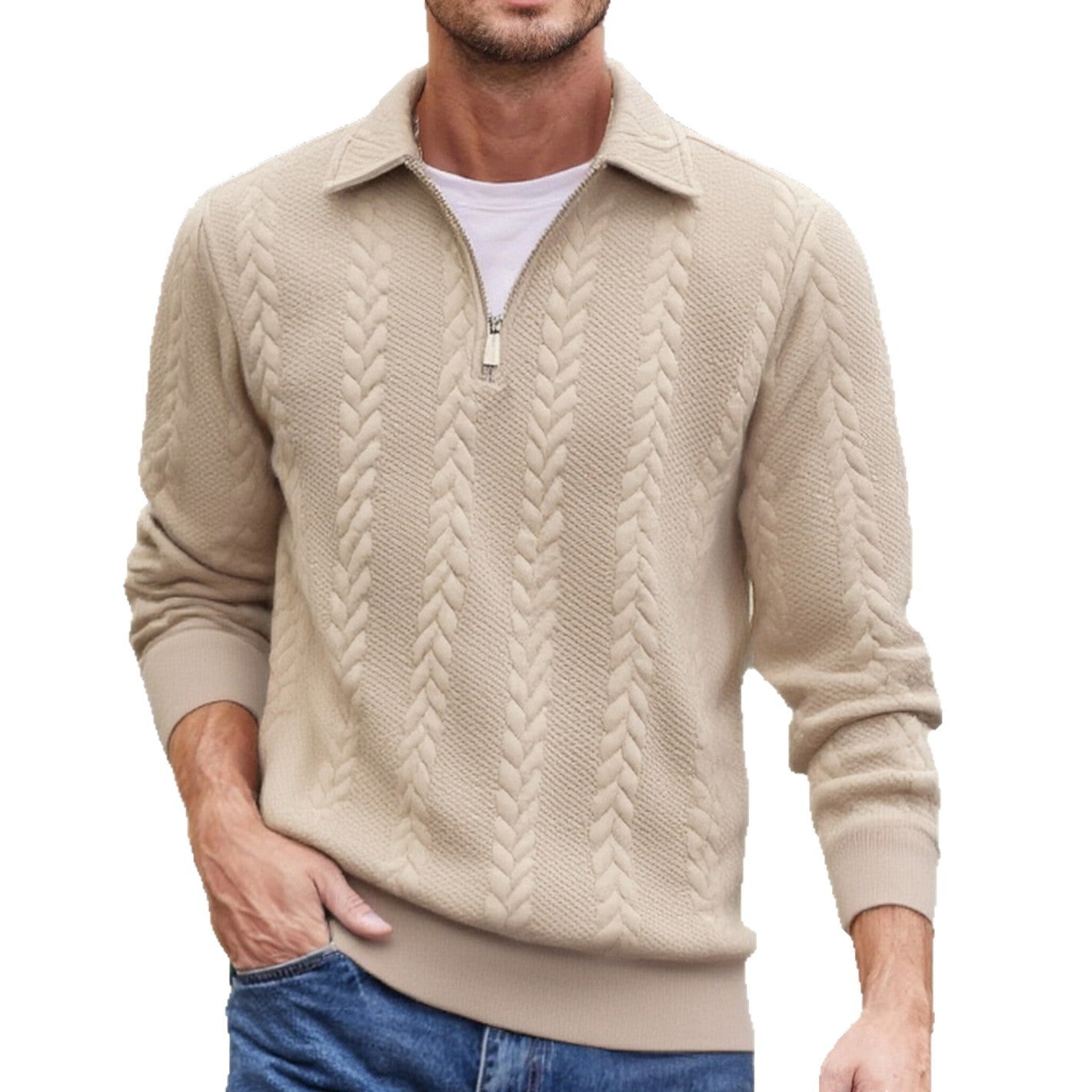 Herren Pullover Lässig Hochwertig Strick