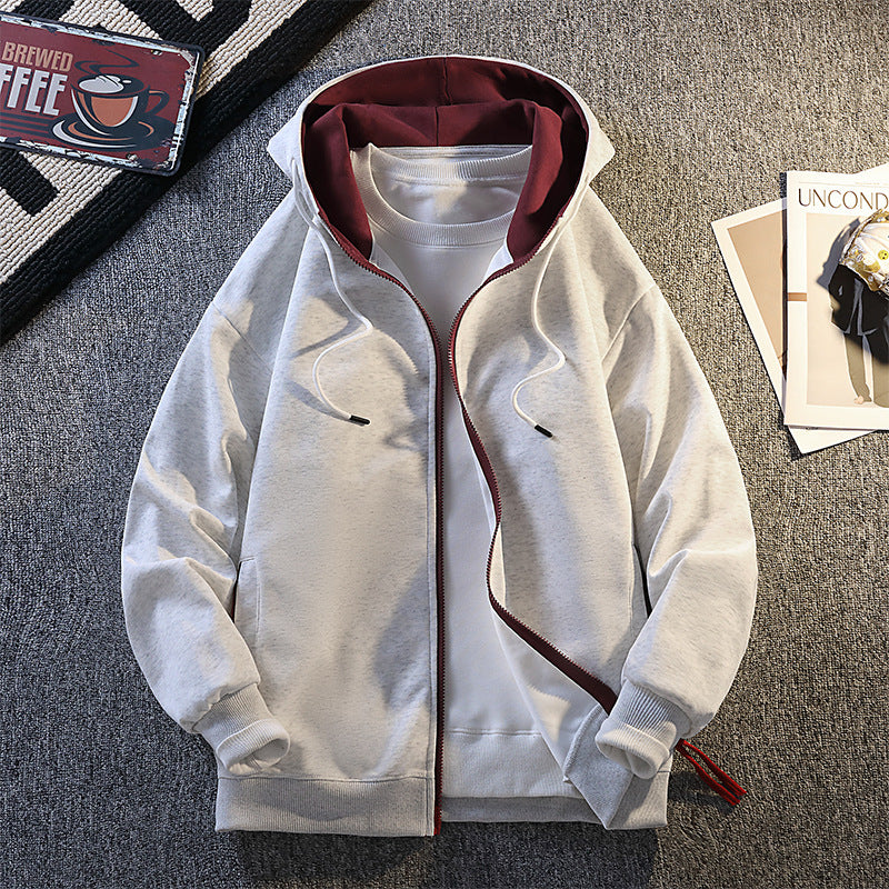 Herren Kapuzenjacke Modern mit Kontrast Details - BerlinGlamour