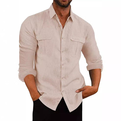 Herren Hemd Modern mit zwei Brusttaschen Slim Fit