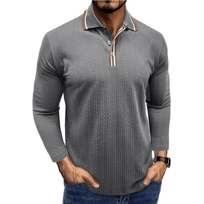 Herren Poloshirt Modern Strukturdesign Slim Fit
