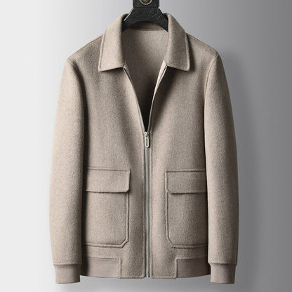 Herrenjacke Stilvolle Lederjacke Mit Taschen Modern