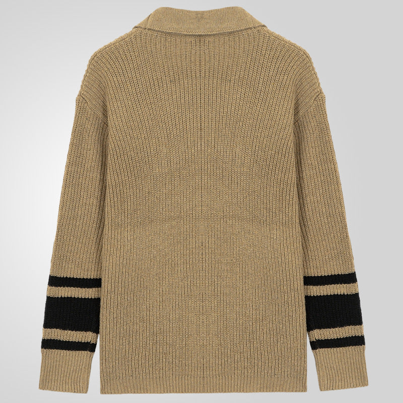 Herren Strickjacke Waffelmuster Modern mit Taschen