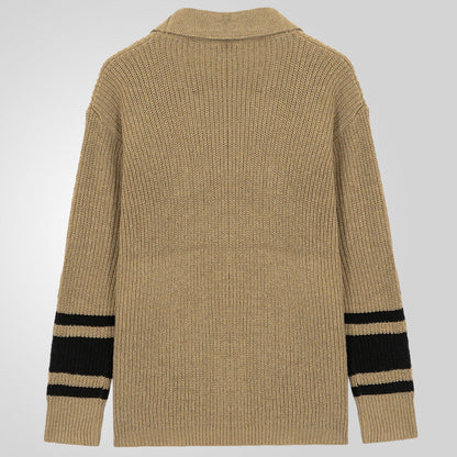 Herren Strickjacke Waffelmuster Modern mit Taschen