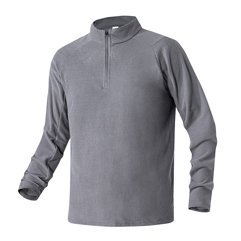 Herren Funktionsshirt Atmungsaktiv Halbzipper Sportlich - BerlinGlamour
